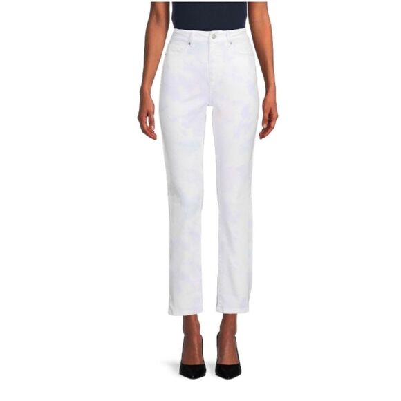 Women's High Rise Straight Crop Jean Pants Size 14 - Picture 5 of 7